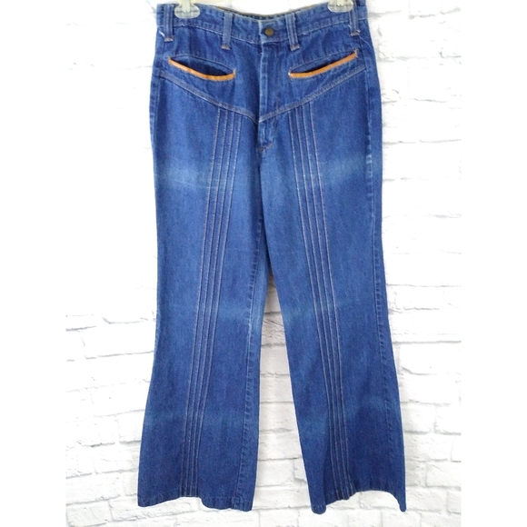 Barrow Denim - Vintage High Waisted Flarre Bell Bottom Jeans